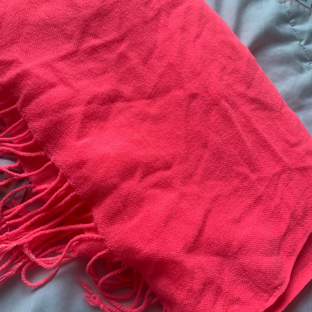 Hot pink scarf